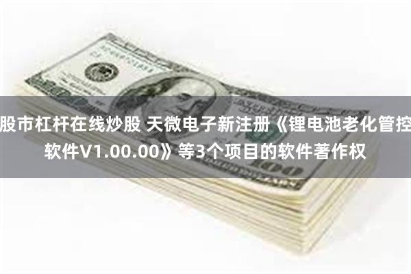 股市杠杆在线炒股 天微电子新注册《锂电池老化管控软件V1.00.00》等3个项目的软件著作权