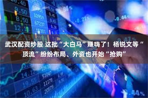 武汉配资炒股 这批“大白马”赚嗨了！杨锐文等“顶流”纷纷布局、外资也开始“抢购”