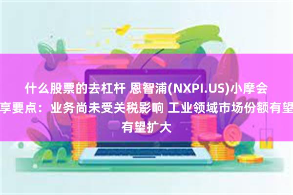 什么股票的去杠杆 恩智浦(NXPI.US)小摩会议分享要点：业务尚未受关税影响 工业领域市场份额有望扩大